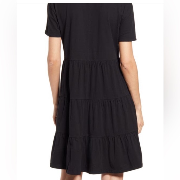 EUC Treasure & Bond Tiered Tshirt Dress from Nordstrom. Color is tomato red. - Picture 5 of 7